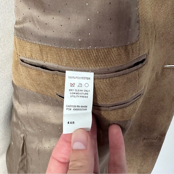 Calvin Klein Smooth Polyester Corduroy Blazer/Sport Coat - Picture 5 of 12